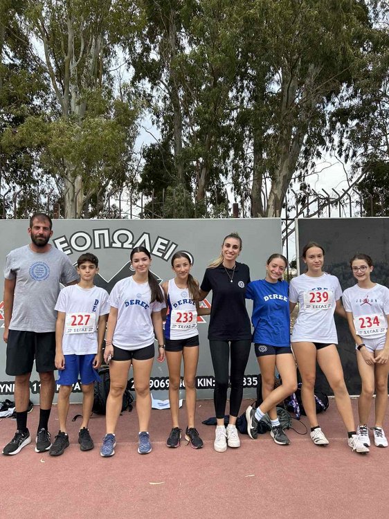 1st place in high jump for the Deree Track & Field Academy at the U14 Championship!