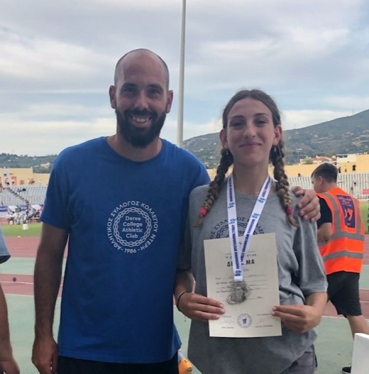 Qualification for the European U18 Championship, two silver medals, and personal records for the Deree Track & Field Academy at the Panhellenic U18 Championship in Patras!