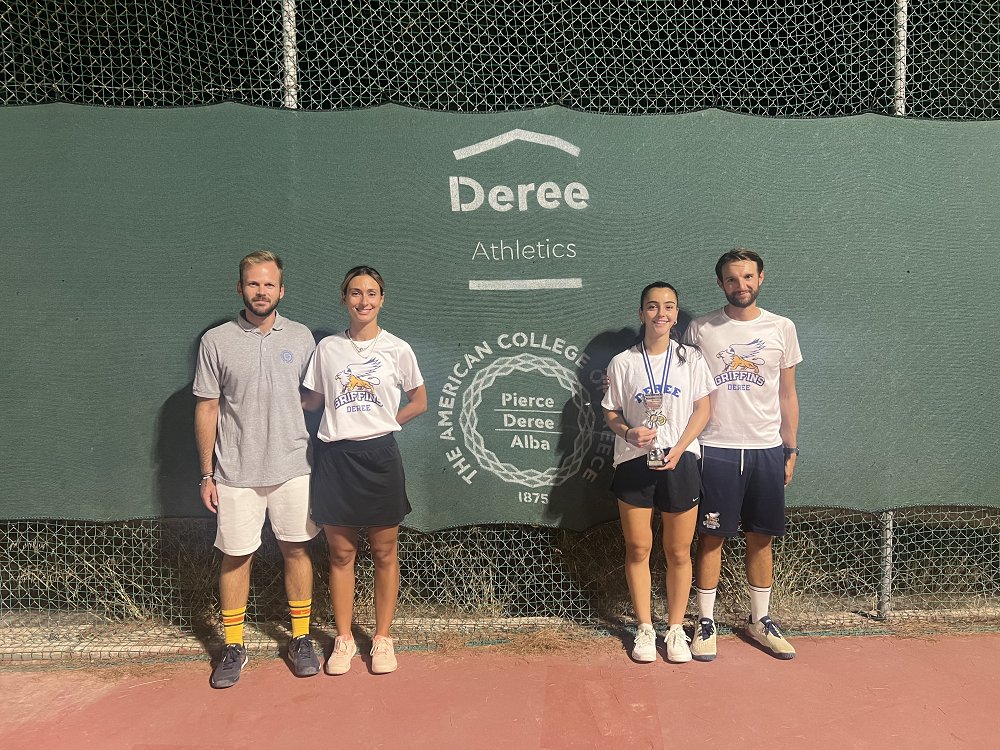 Distinctions of the Deree Tennis Academy at the E1 Tournaments in Porto Rafti and Serres.