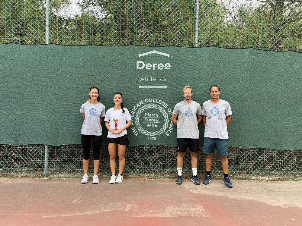1st place for the Deree Tennis Academy at the E3 tournament in Agrinio.