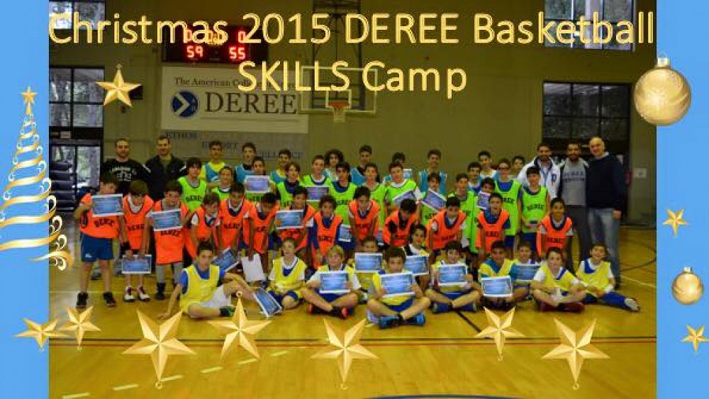 Μεγάλη συμμετοχή και επιτυχία στο XMAS 2015 DEREE BASKETBALL SKILLS CAMP