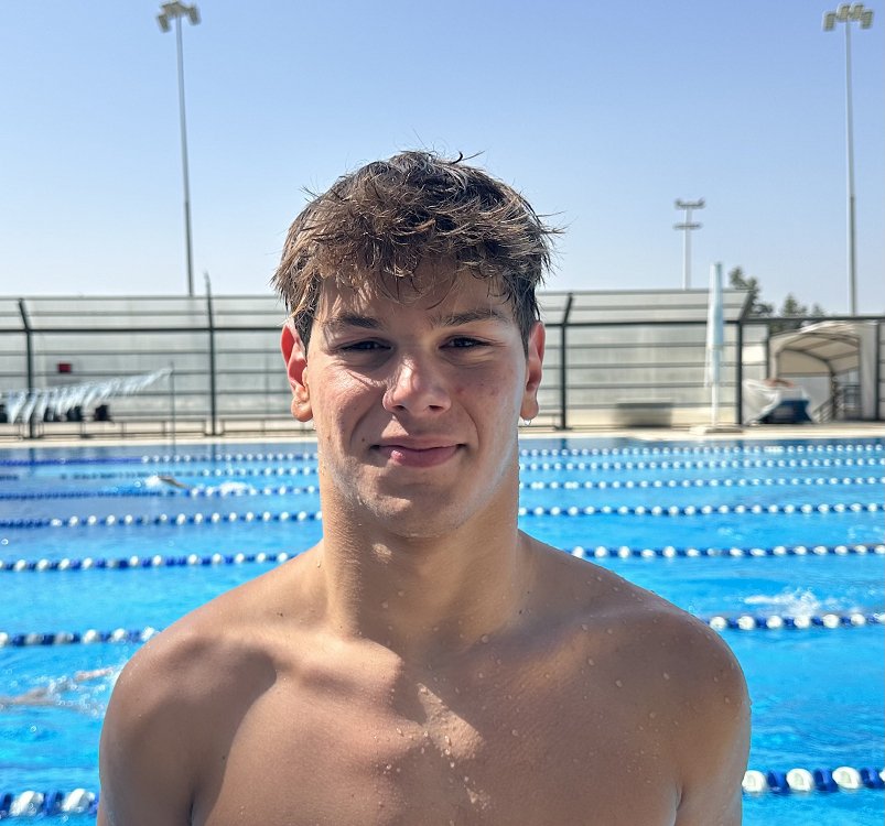 Konstantinos Geramanis with the mission of the National Swimming team in the Pan-European Youth Championship!