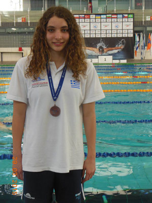 Xanthi Mitsakou Won Two Medals with the Greek National Swim Team in Israel!