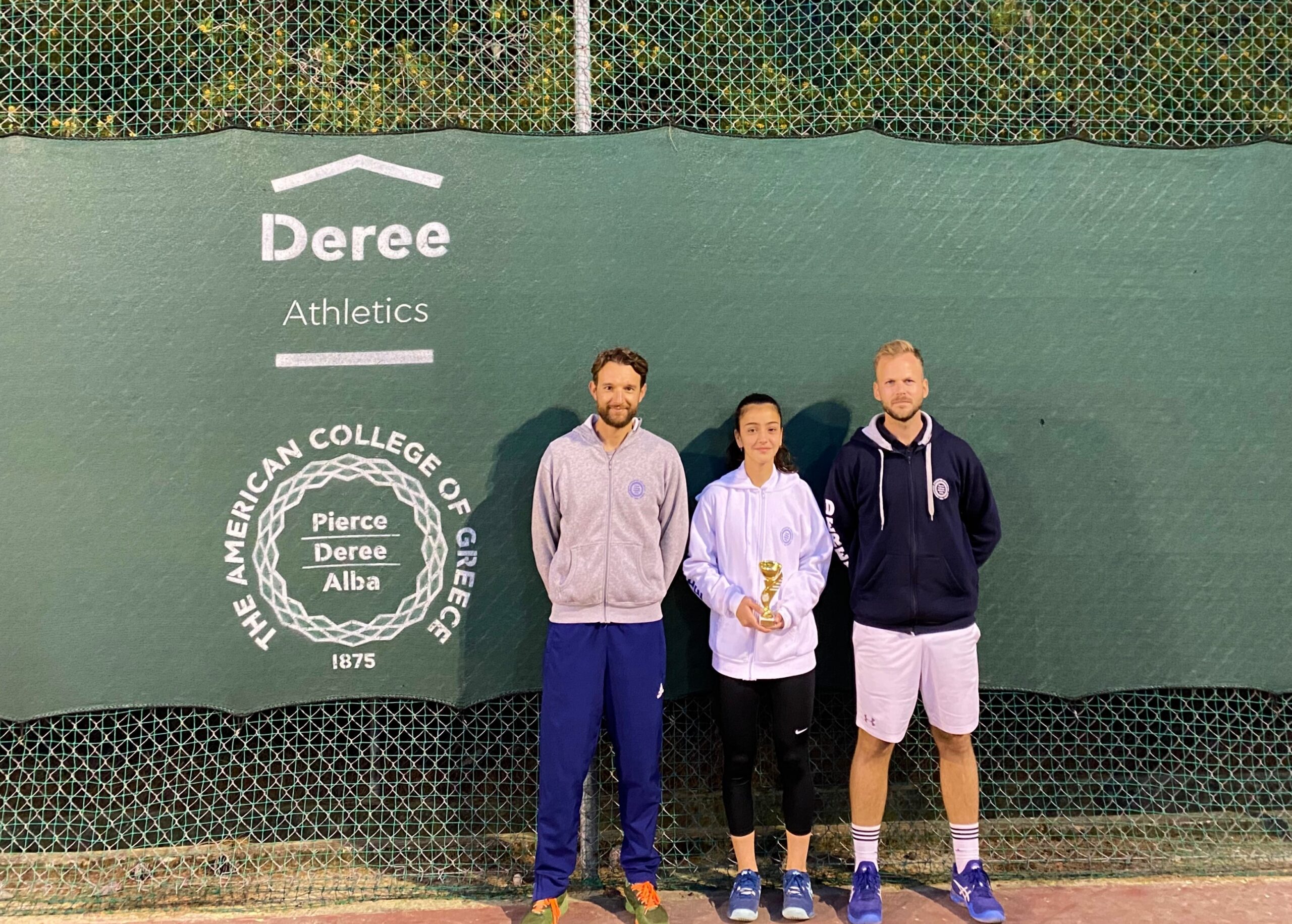 Very good performances for the Deree Tennis Academy in the E3 U14 Tournament.