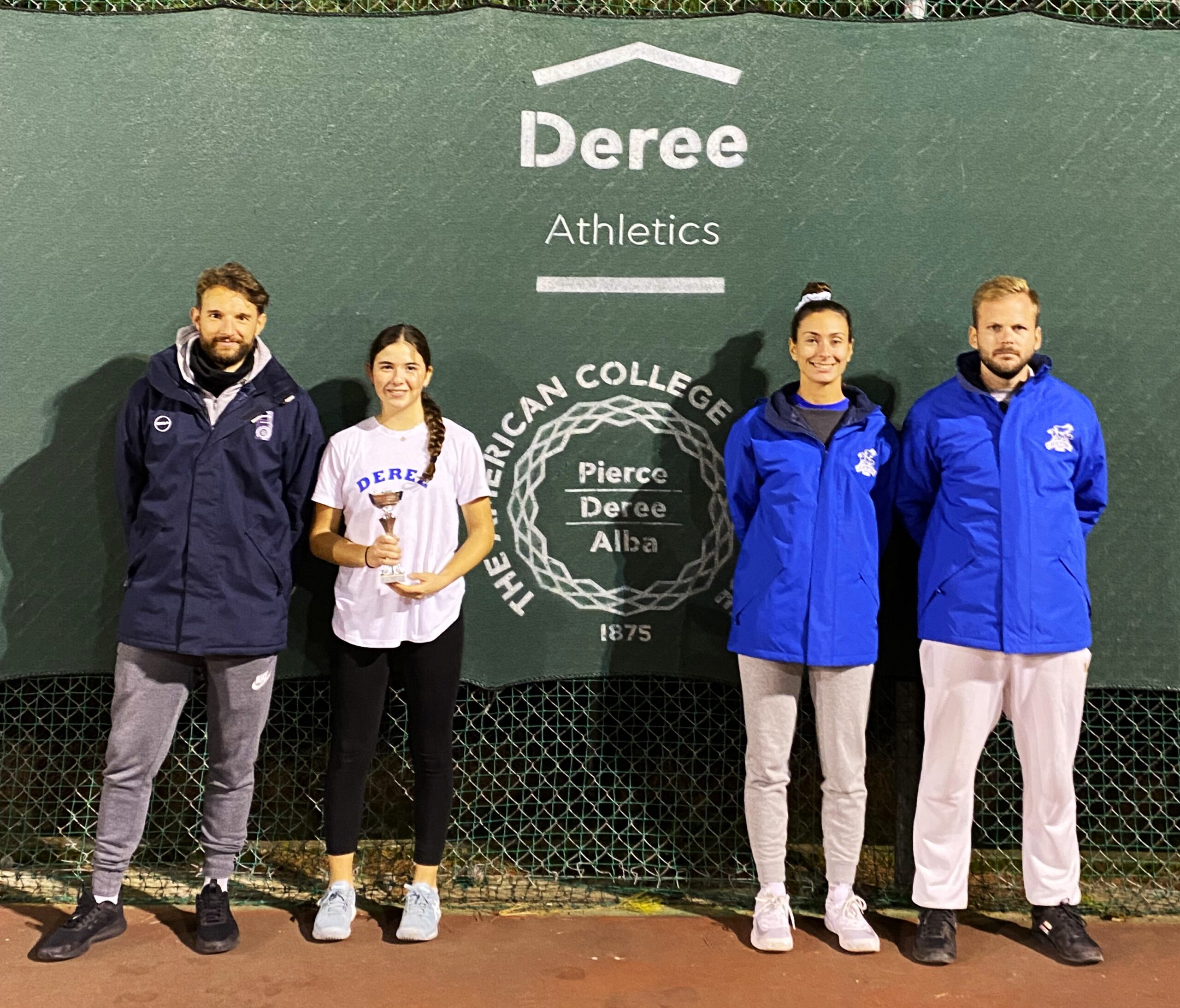 1st place for the Deree Tennis Academy at the E3 Open Pan-Hellenic tennis tournament in Vari.