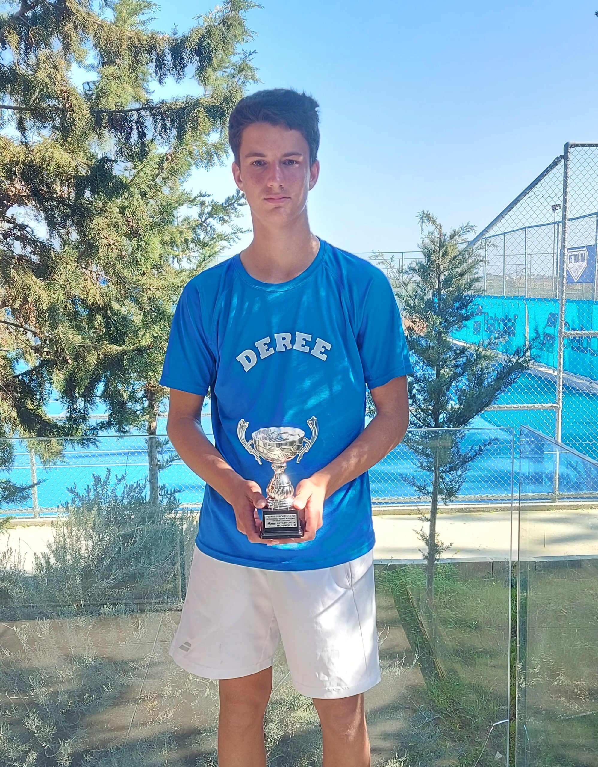 2nd place in doubles for Yiannis Sakkas at the U16 Tennis Europe International Tournament in Cyprus!