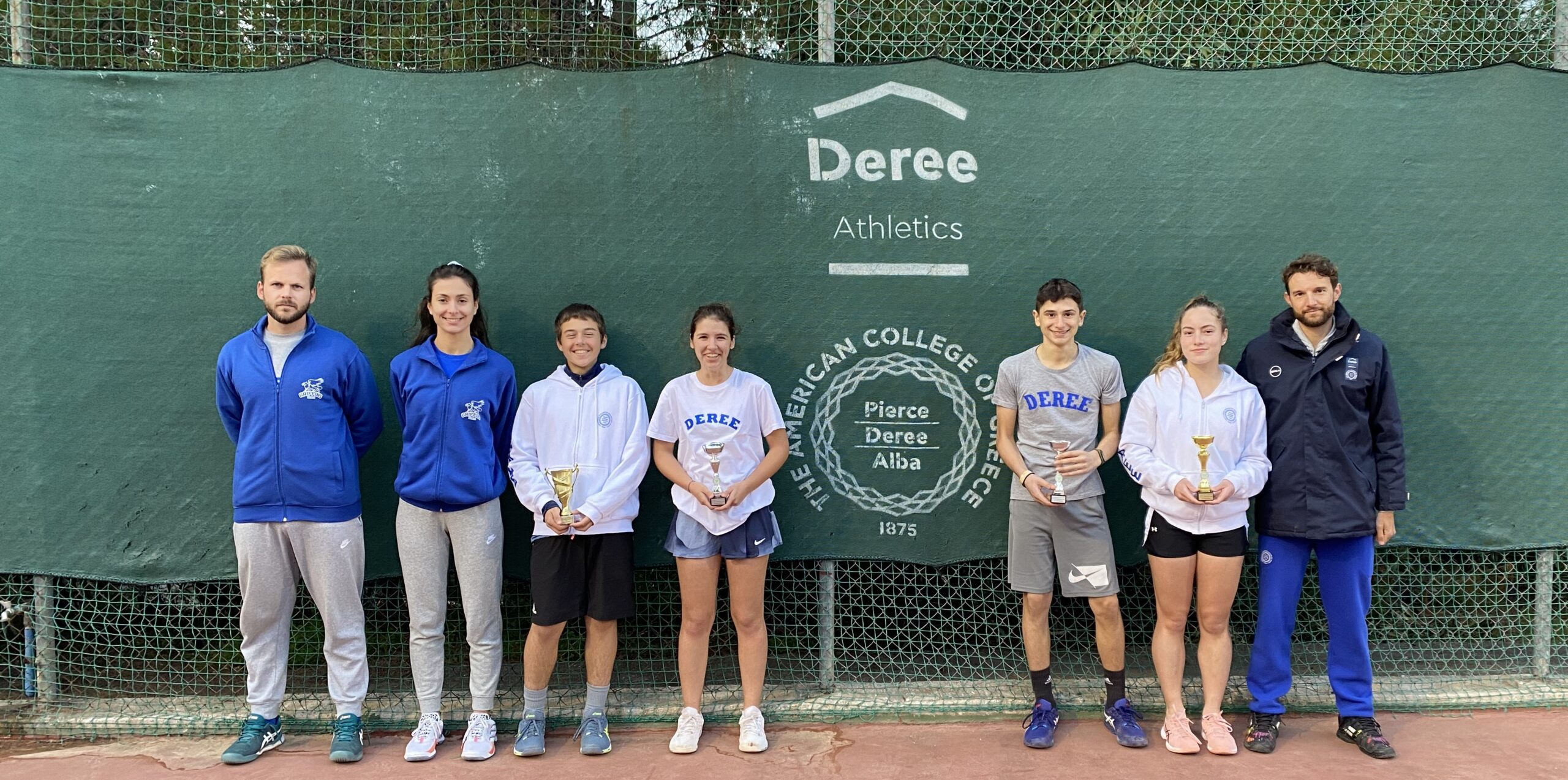 1st & 2nd place for the Deree Tennis Academy at U16 E3 Tennis Tournaments in Marathon and Ilioupoli!