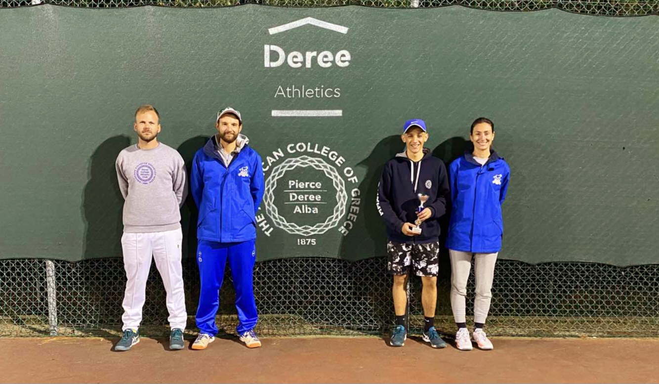 Distinctions for the Deree Tennis Academy at E1 & E4 tournaments!