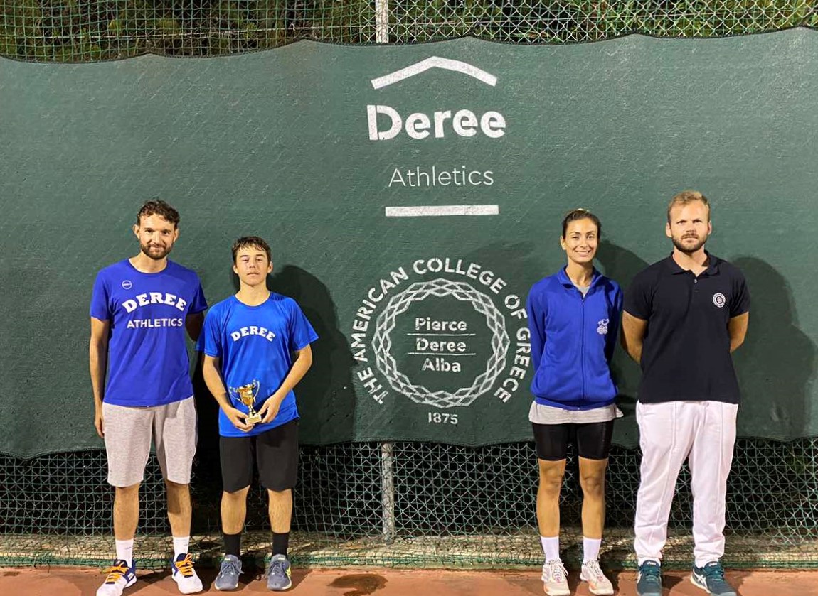 2nd place for the Deree Tennis Academy in U16 E3 Tennis Tournament in Ilioupoli!