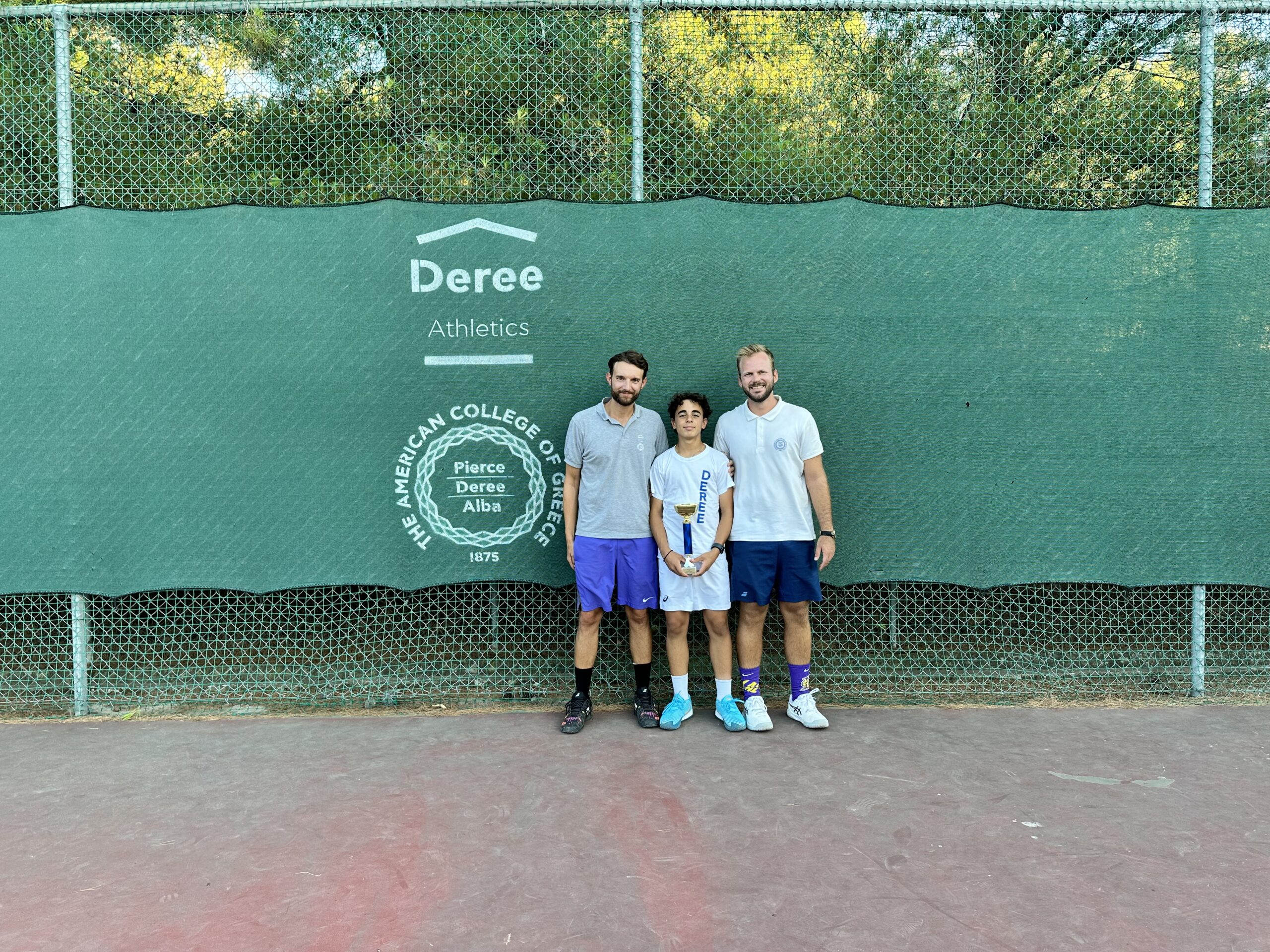 Success for the Deree Tennis Academy at the U16 E3 tennis tournament in Vari.