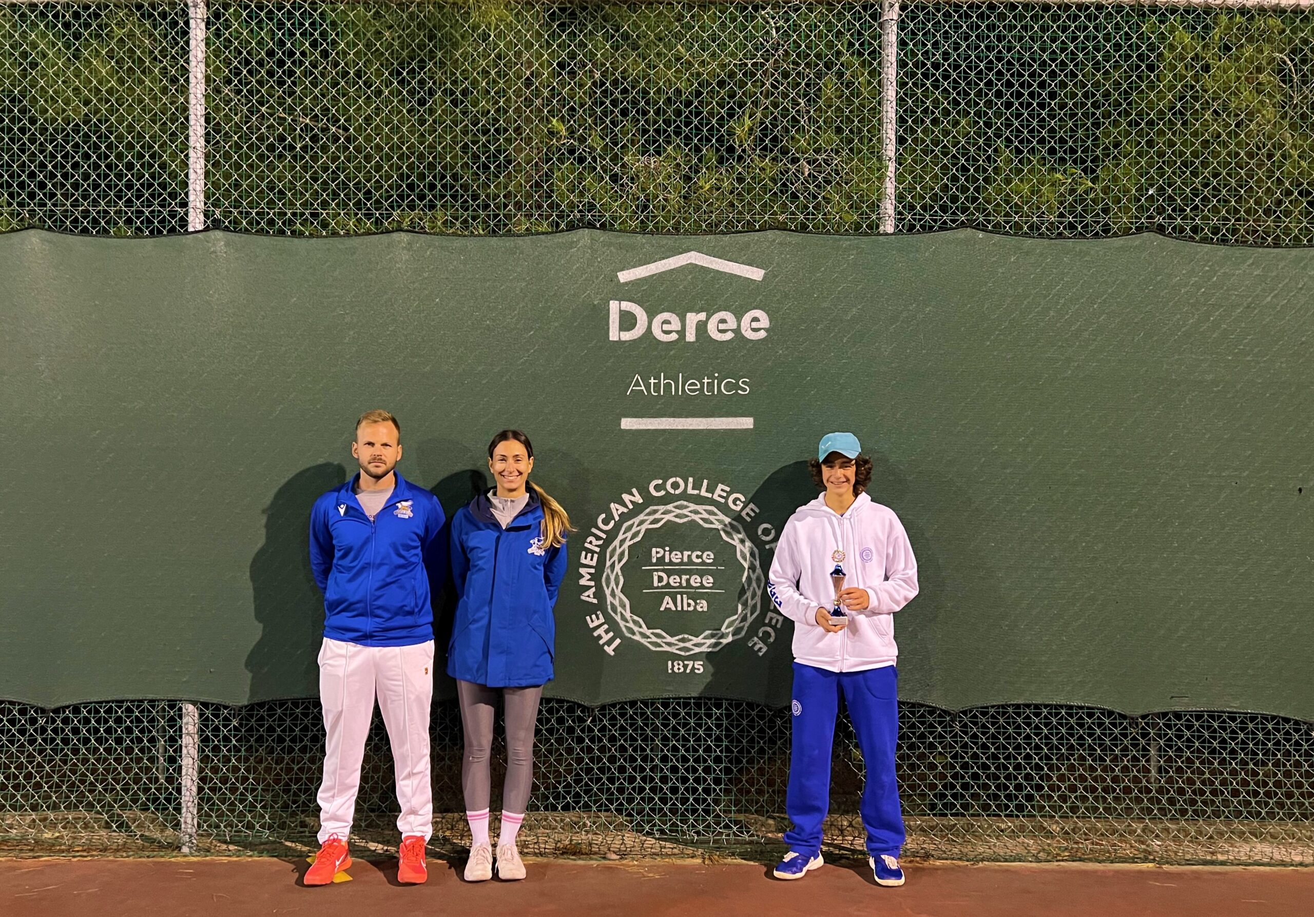 Results of Deree Tennis Academy from the E3 tournament in Vari.