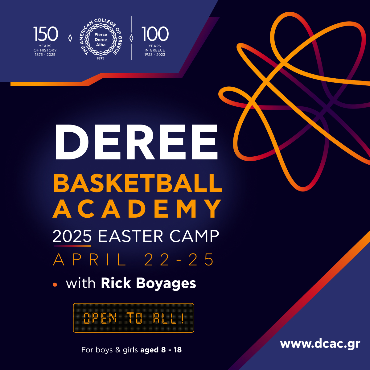 Deree Basketball Academy 2025 Easter Camp